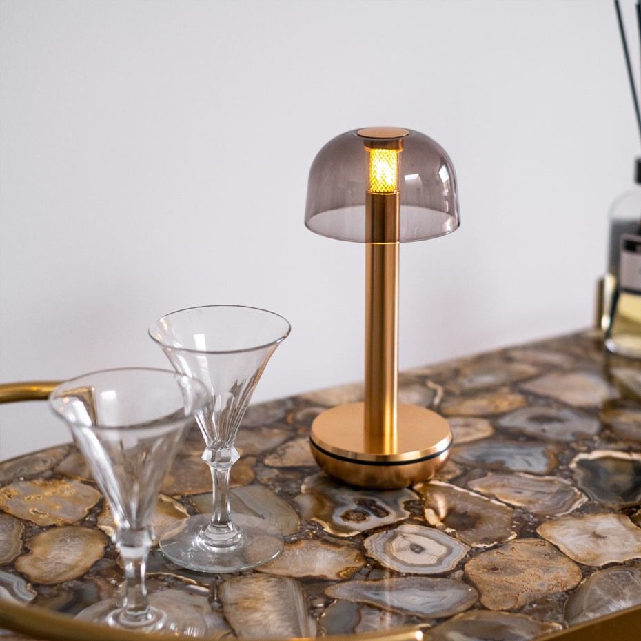 Humble Two Portable Bordslampa Gold/Smoked