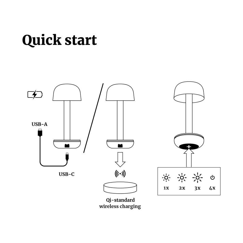 Humble Two Portable Bordslampa Beige