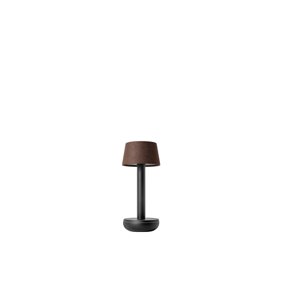 Humble Two Portable Bordslampa Black/Brown Linen
