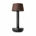 Humble Two Portable Bordslampa Black/Brown Linen Humble Two Portable Bordslampa Black/Brown Linen