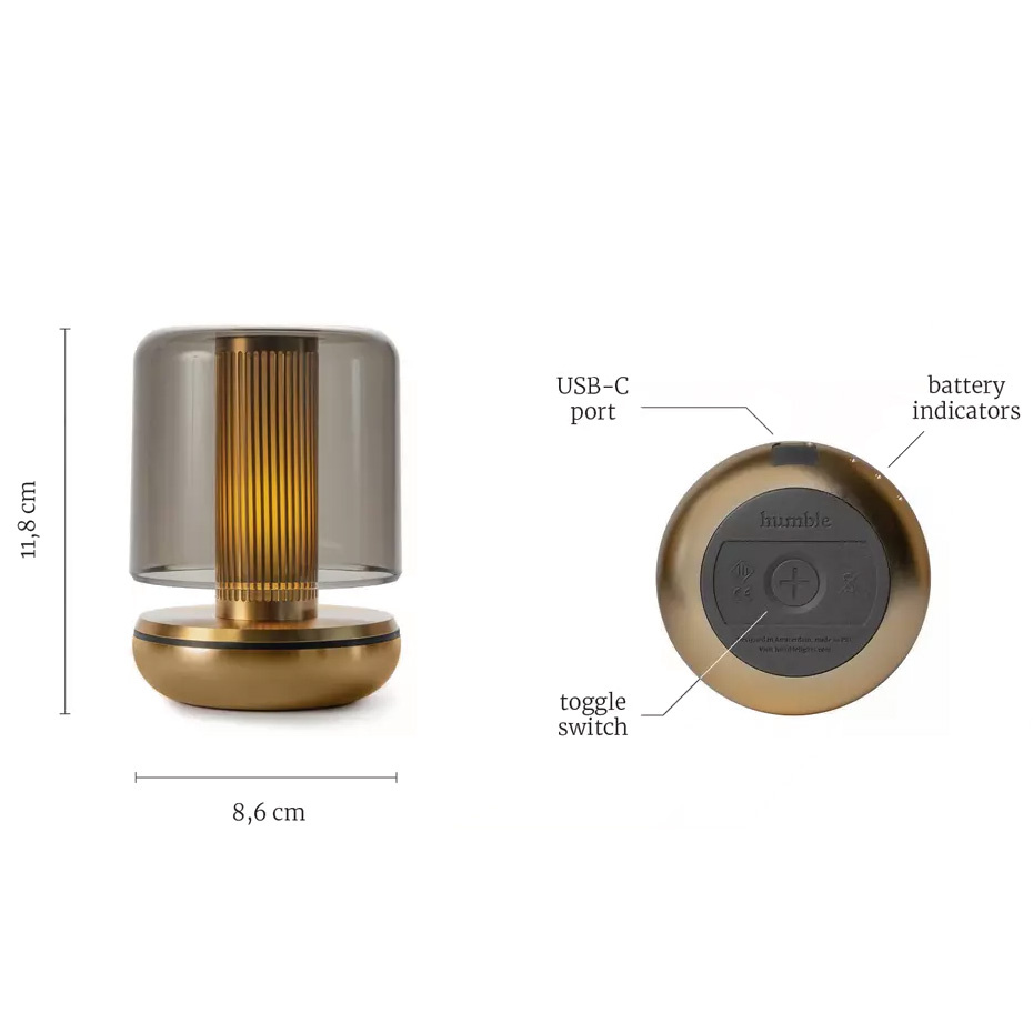 Humble Firefly Portable Bordslampa Gold/Smoked