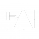 Tratten Vägglampa Rå Koppar Tratten Vägglampa Rå Koppar