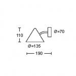 Tratten Mini Vägglampa Rå Koppar Tratten Mini Vägglampa Rå Koppar