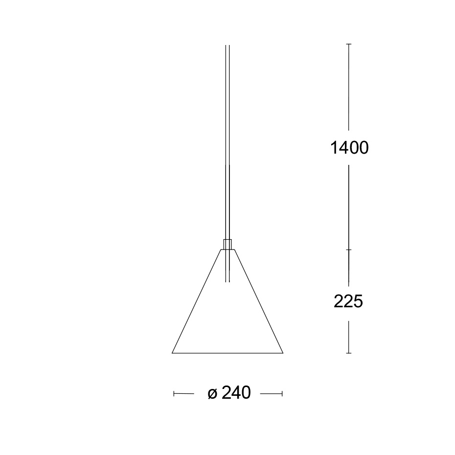 Tratten Pendel Rå Koppar