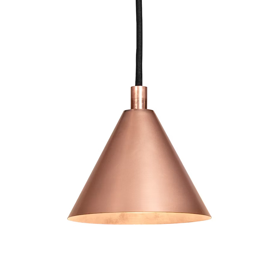Tratten Pendel Liten Rå Koppar