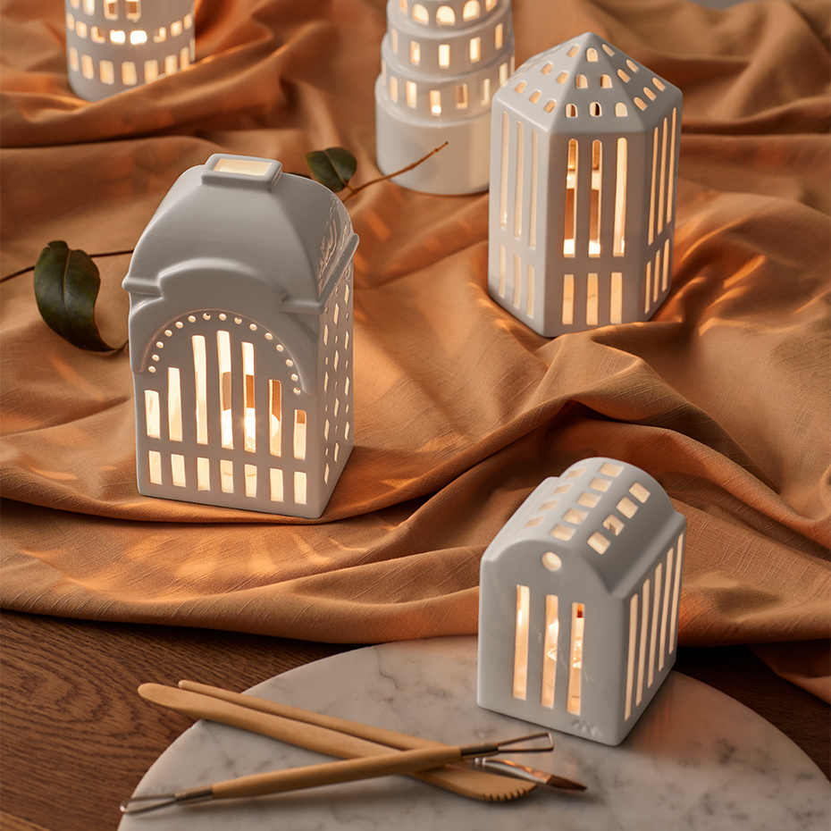 Urbania Lighthouse Ljuslykta Tivoli White