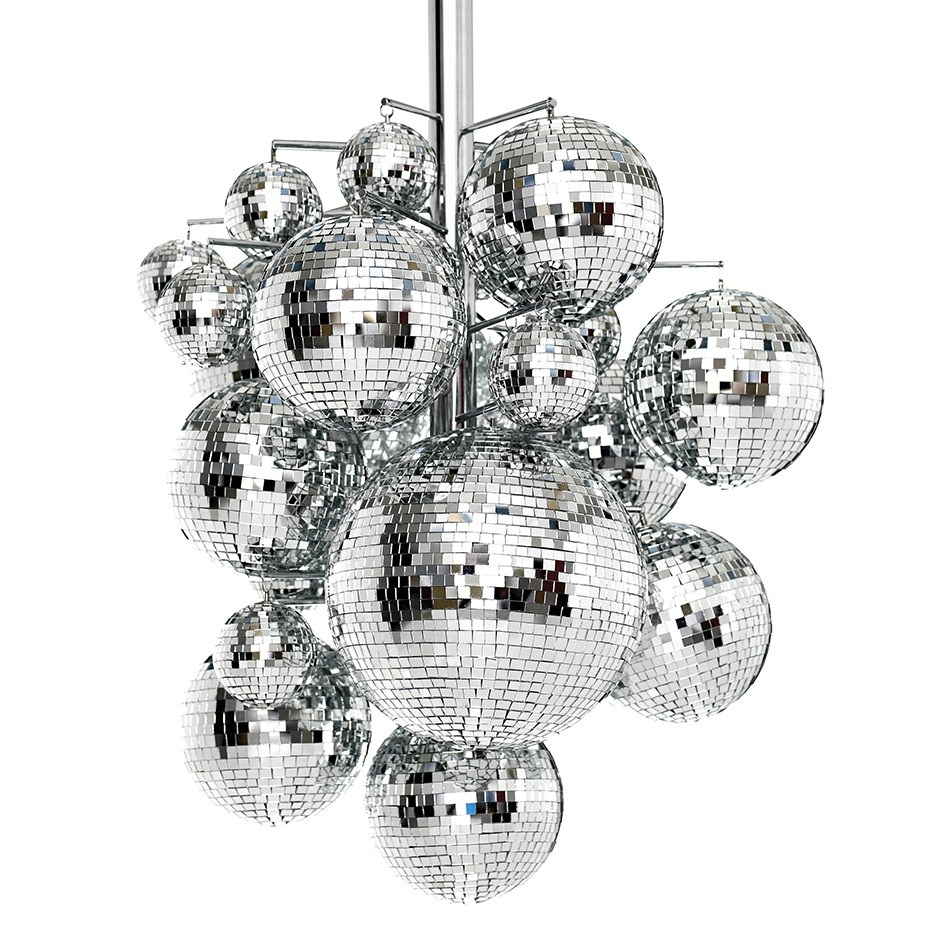 Konfetti Ljuskrona Krom