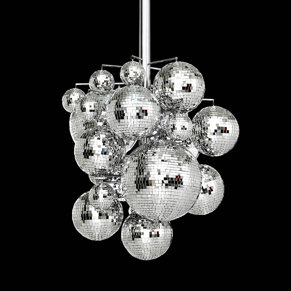 Konfetti Ljuskrona Krom