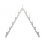 Elljusstake 11 Ljus Vikbar Grå Konstsmide Elljusstake 11 Ljus Vikbar Grå