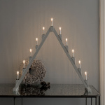 Elljusstake 11 Ljus Vikbar Grå Elljusstake 11 Ljus Vikbar Grå