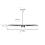 Vertigo Pendel Medium Ø140cm Bronze Vertigo Pendel Medium Ø140cm Bronze