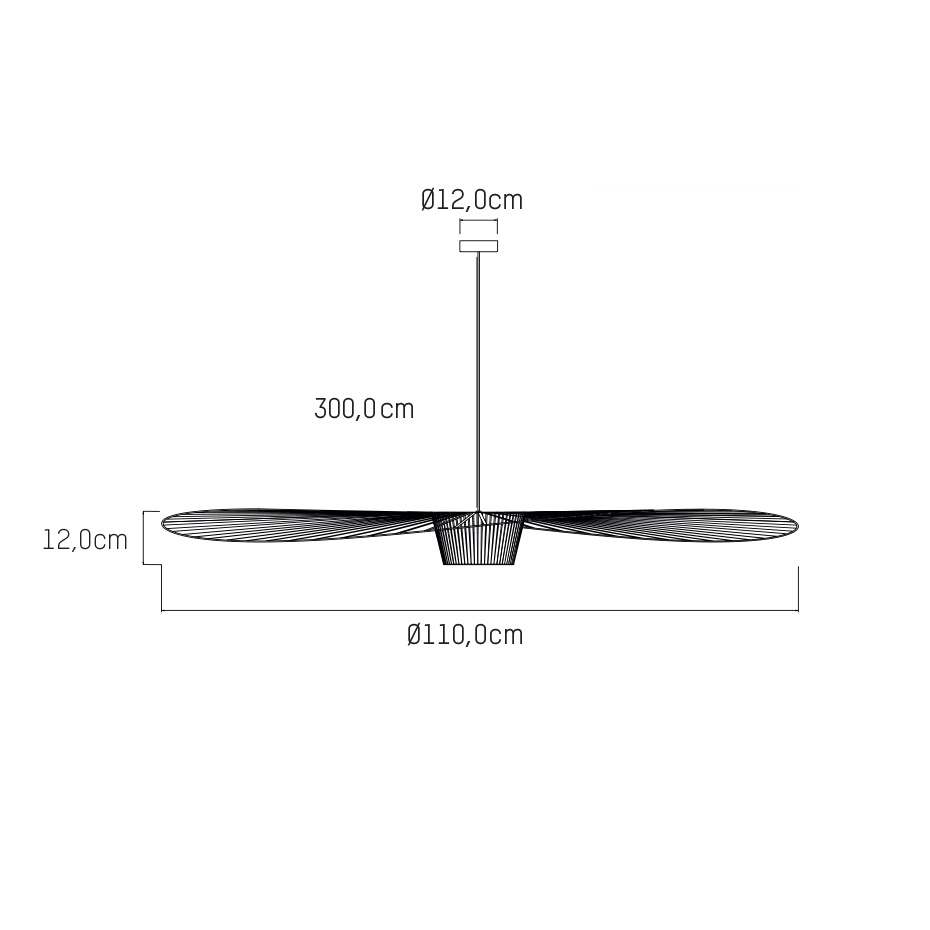 Vertigo Pendel Small Ø110cm Bronze