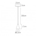 Cherry Pendel Extra Small Black & Rainbow Cherry Pendel Extra Small Black & Rainbow