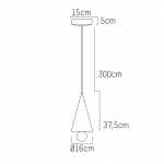 Cherry Pendel Small Black & Rainbow Cherry Pendel Small Black & Rainbow