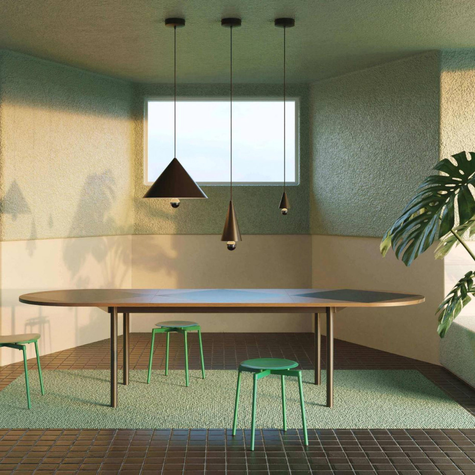 Cherry Pendel Large Black & Rainbow