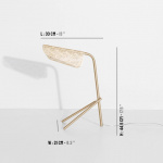 Mediterranea Bordslampa Brushed Brass Mediterranea Bordslampa Brushed Brass