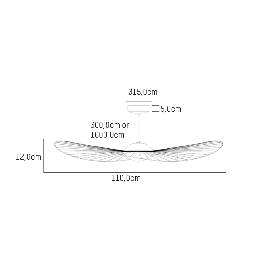 Vertigo Nova Pendel Small Ø110cm White