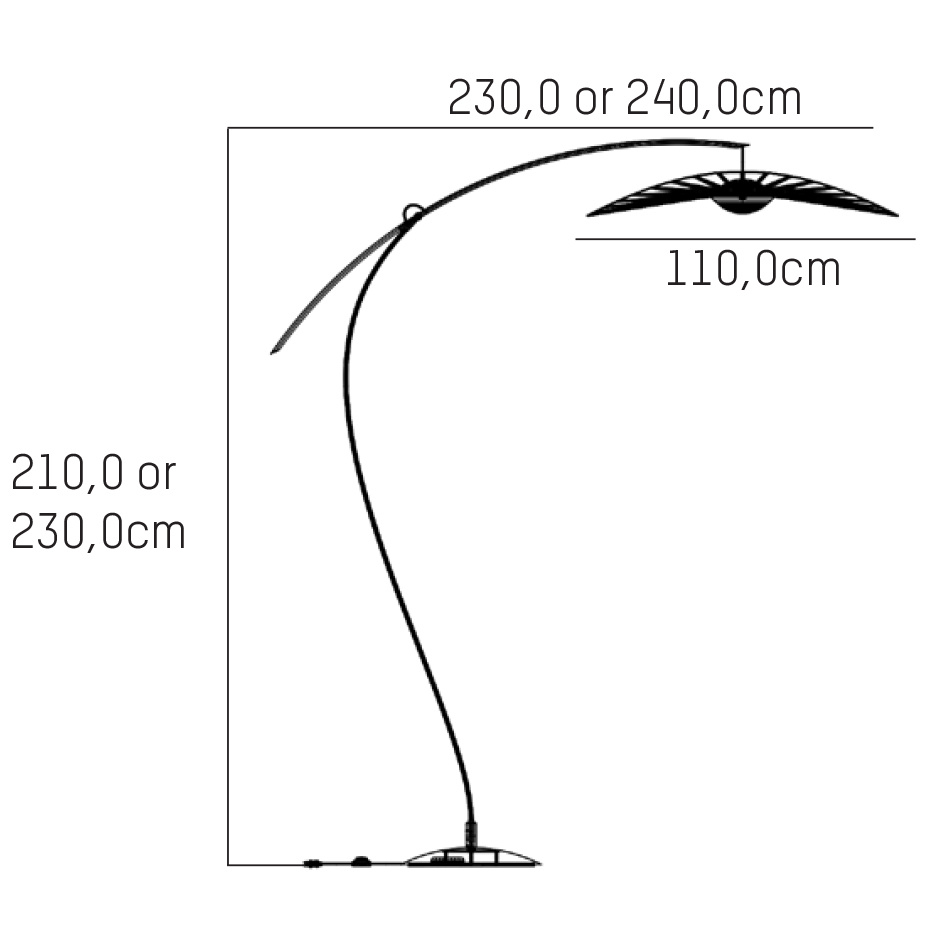 Vertigo Nova Golvlampa Ø110cm White