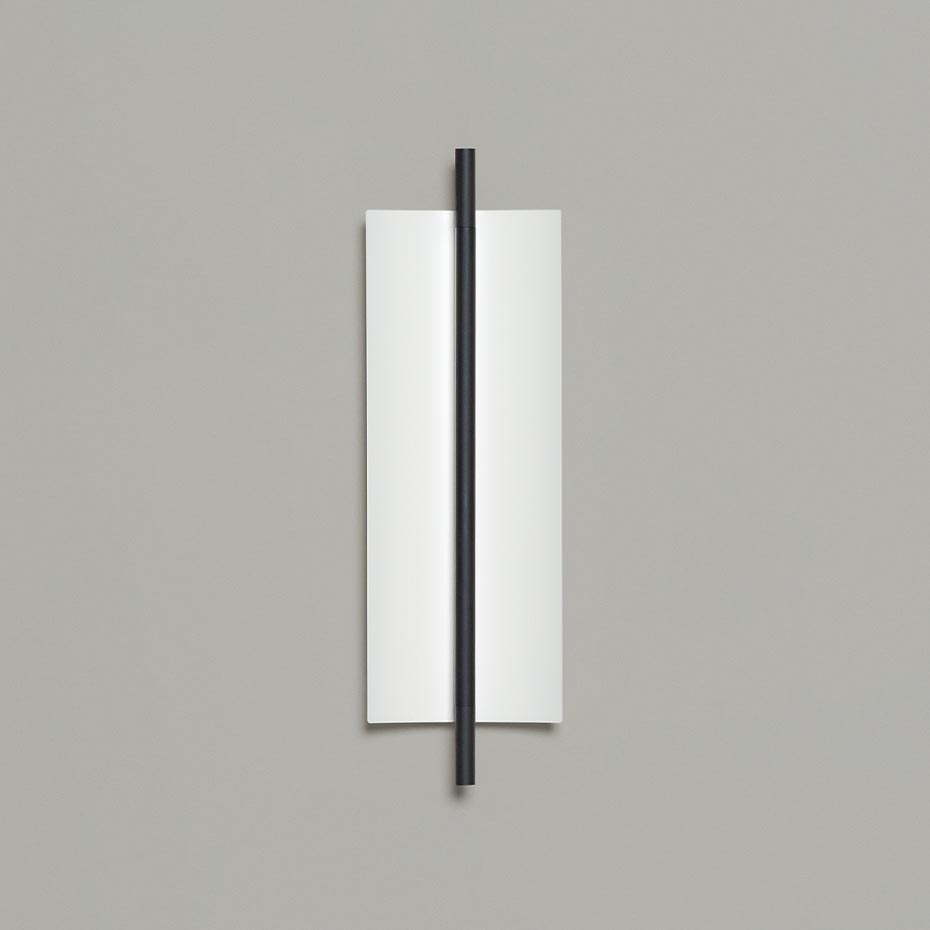 Lámina 45 Vägglampa Glossy White Grey