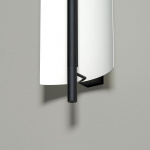 Lámina 45 Vägglampa Glossy White Grey Lámina 45 Vägglampa Glossy White Grey