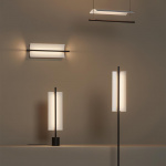 Lámina 45 Vägglampa Glossy White Grey Lámina 45 Vägglampa Glossy White Grey