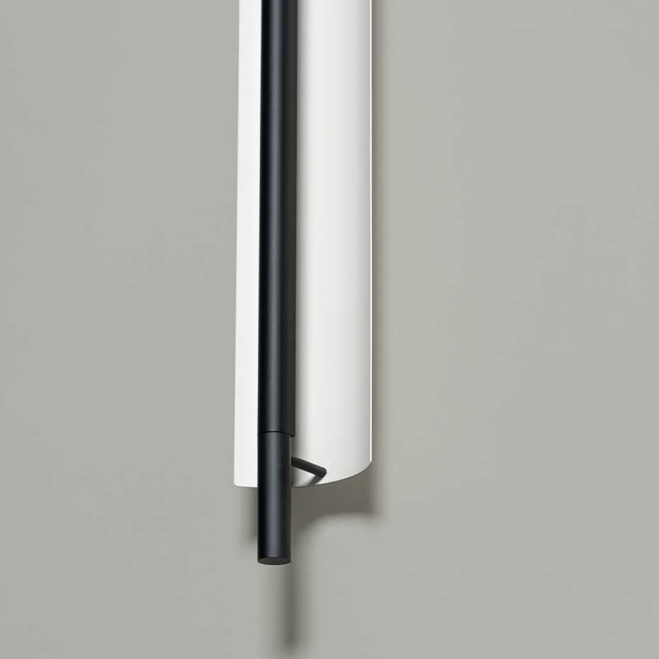 Lámina 165 Vägglampa Glossy White Grey