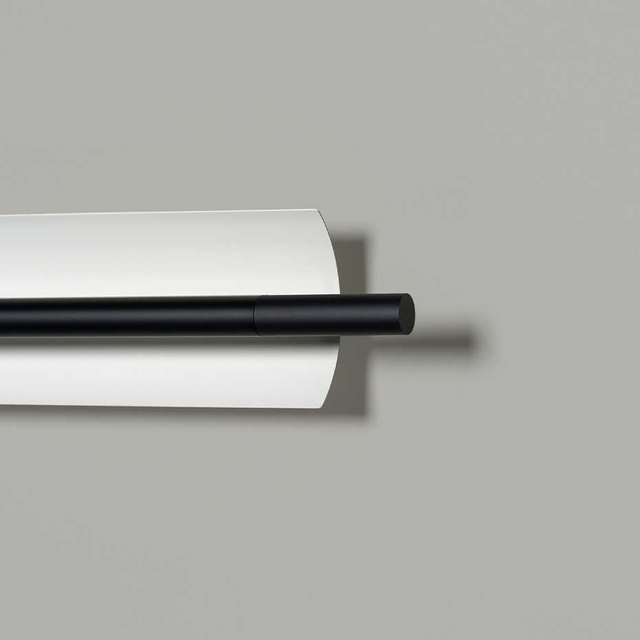 Lámina 165 Vägglampa Glossy White Grey