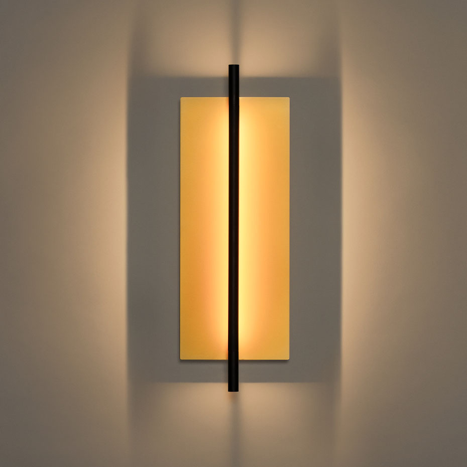 Lámina Dorada 45 Vägglampa Matt Gold