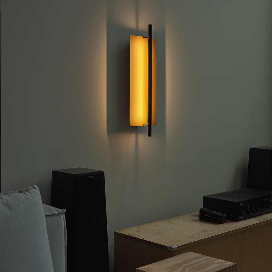 Lámina Dorada 45 Vägglampa Matt Gold