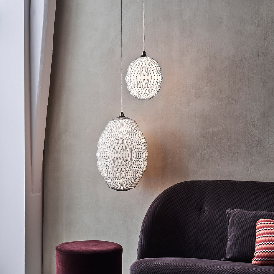 Caleo 1 Pendel White/Bronze