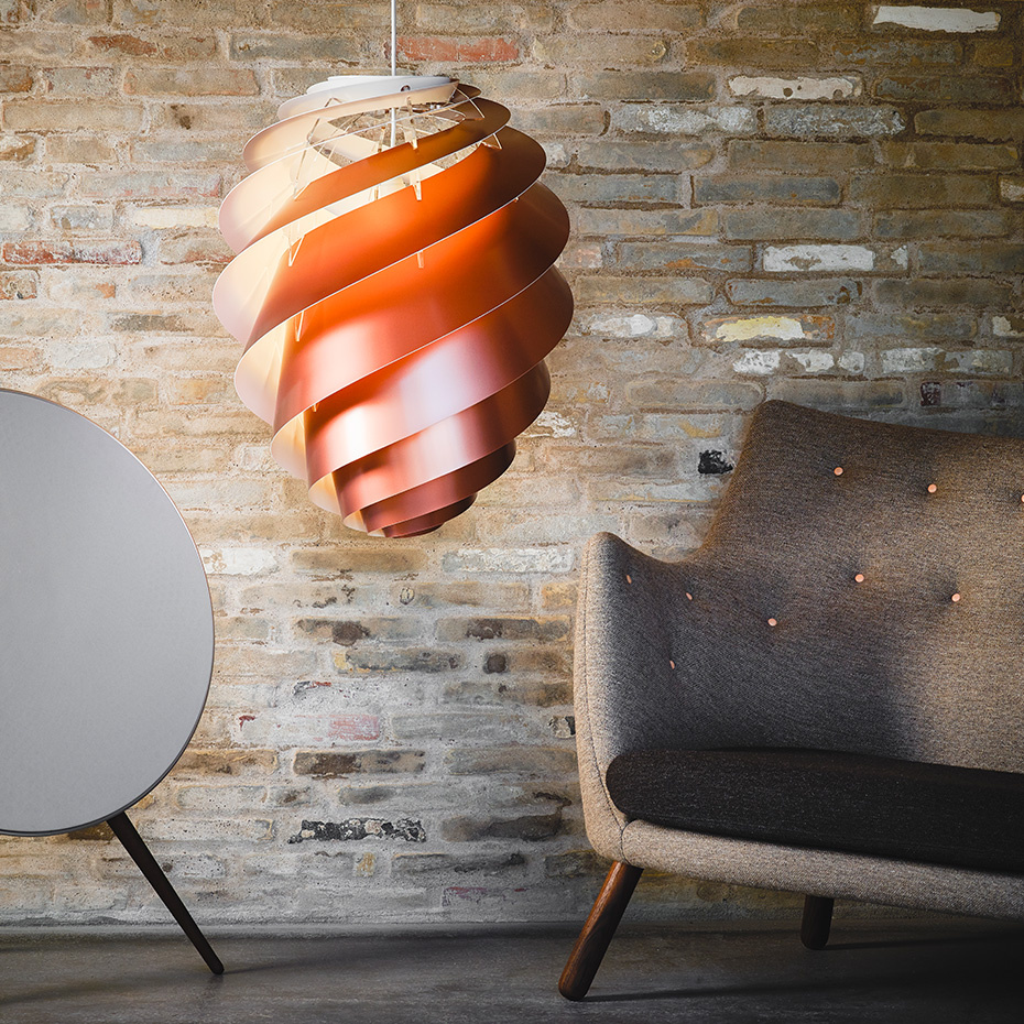 Swirl 2 Pendel Medium Copper