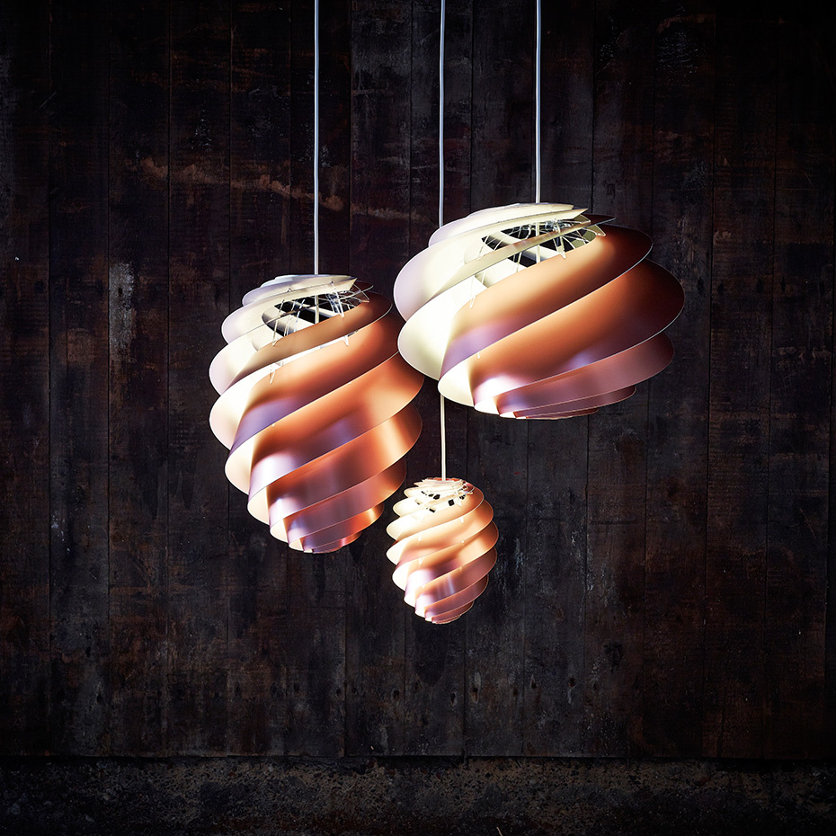 Swirl 2 Pendel Medium Copper