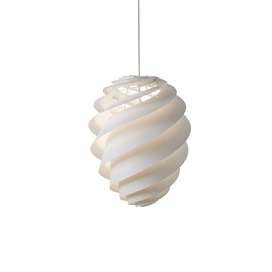 Swirl 2 Pendel Medium White