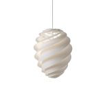 Swirl 2 Pendel Medium White Swirl 2 Pendel Medium White