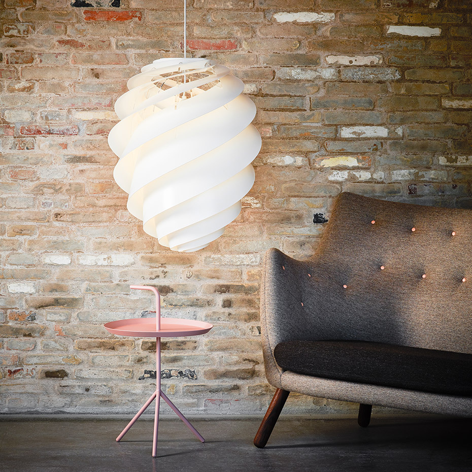 Swirl 2 Pendel Medium White