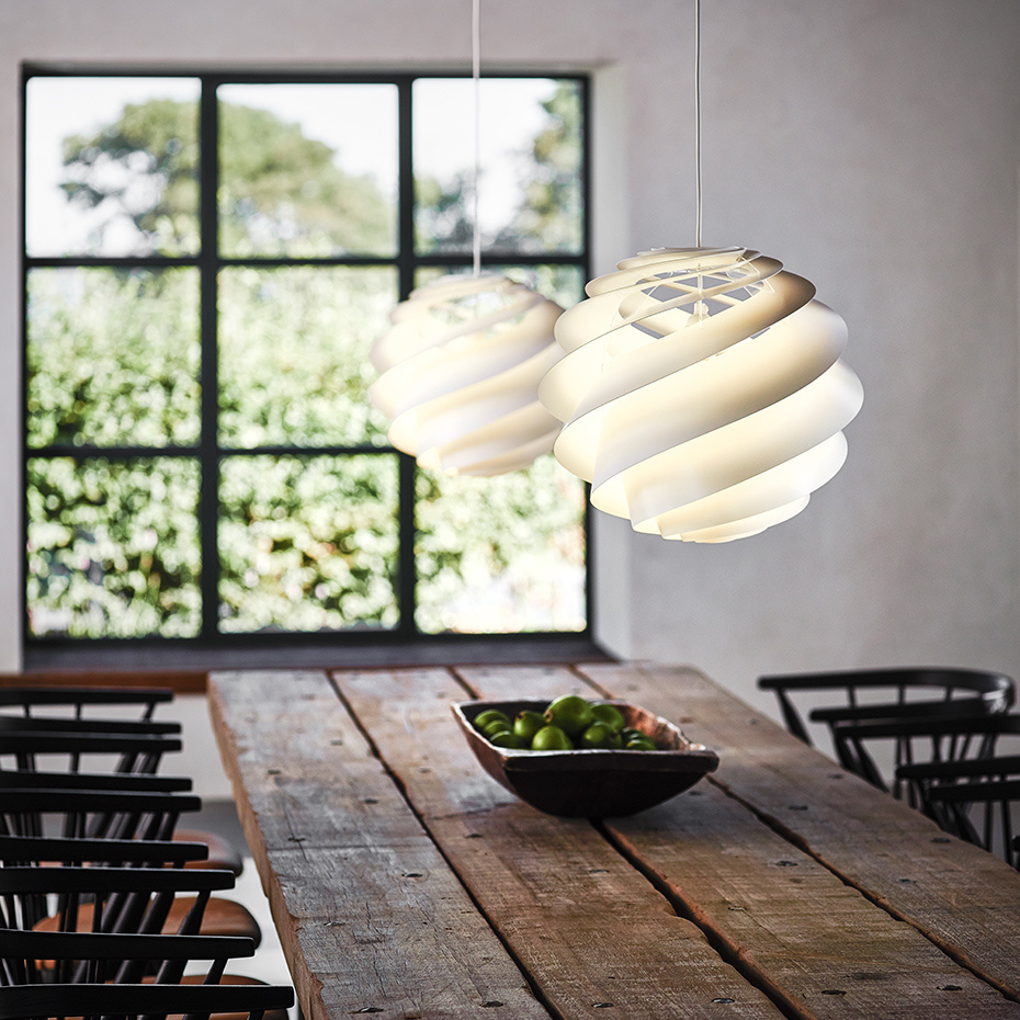 Swirl 3 Pendel Small White