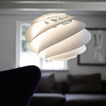 Swirl 3 Pendel Small White Swirl 3 Pendel Small White