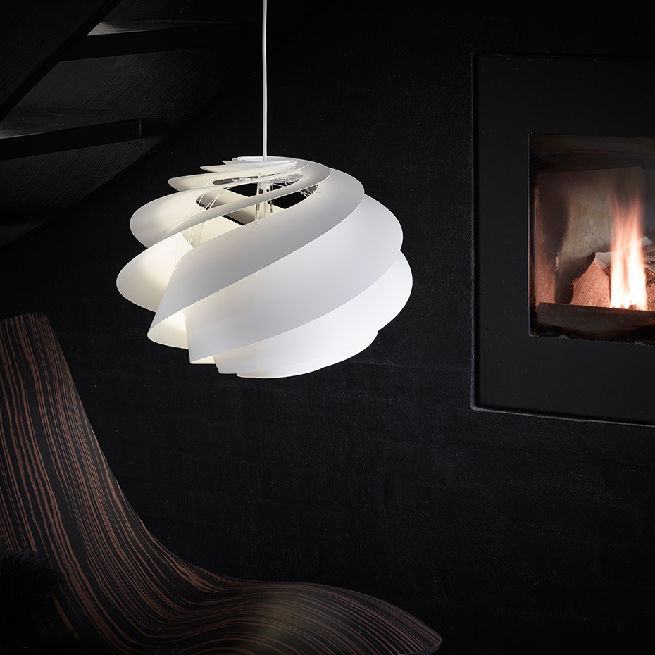 Swirl 3 Pendel Small White