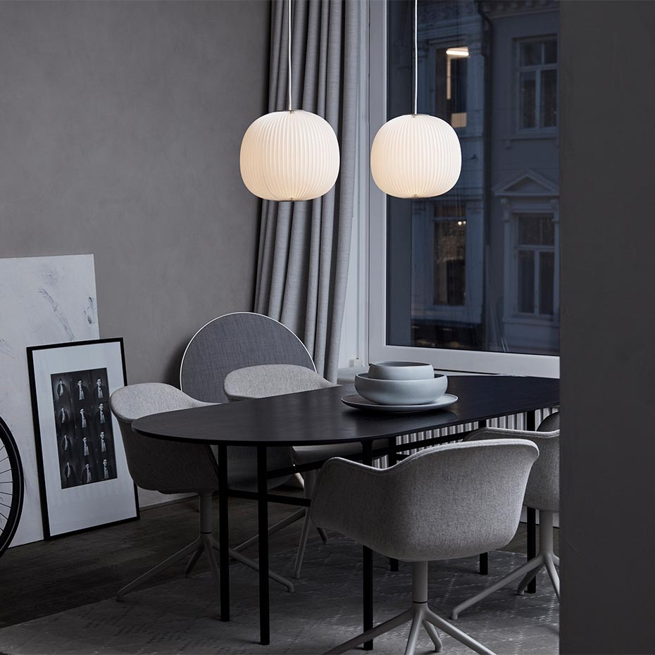 Lamella 3 Pendel White/Silver