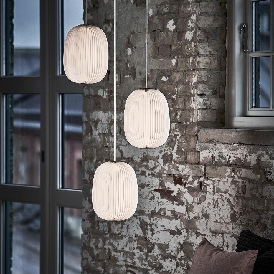 Lamella 4 Pendel White/Silver