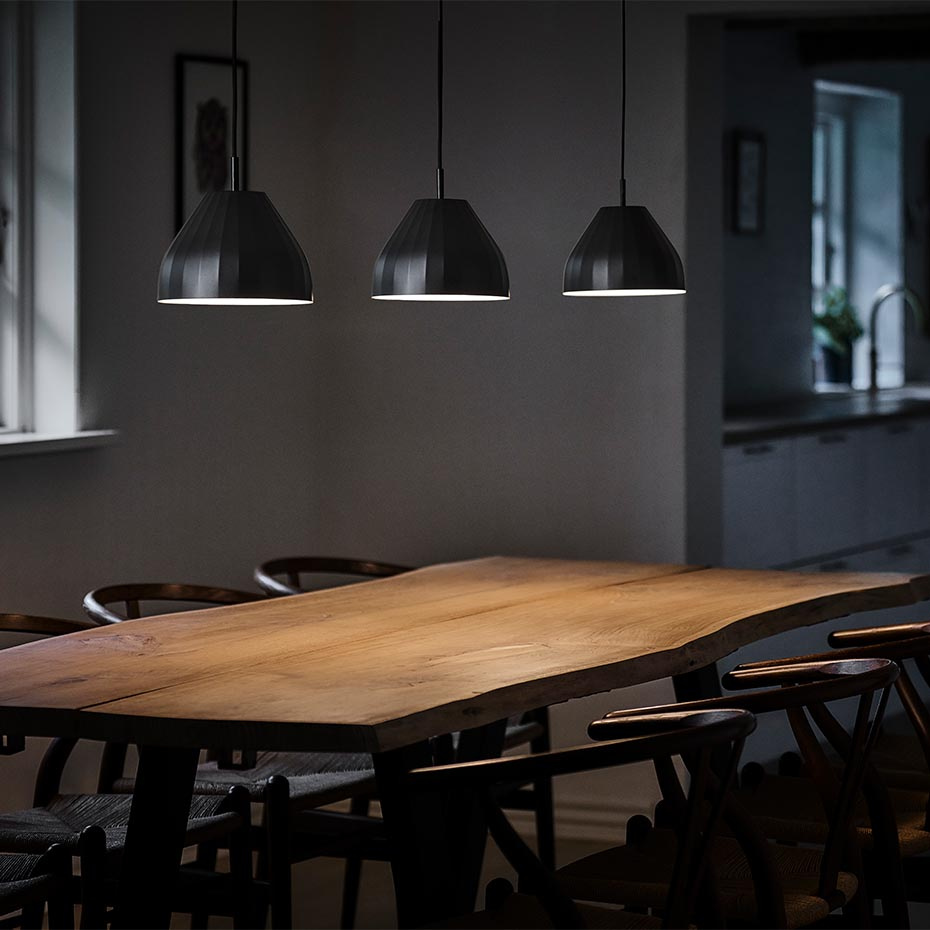 Facet Pendel Ø24cm Black