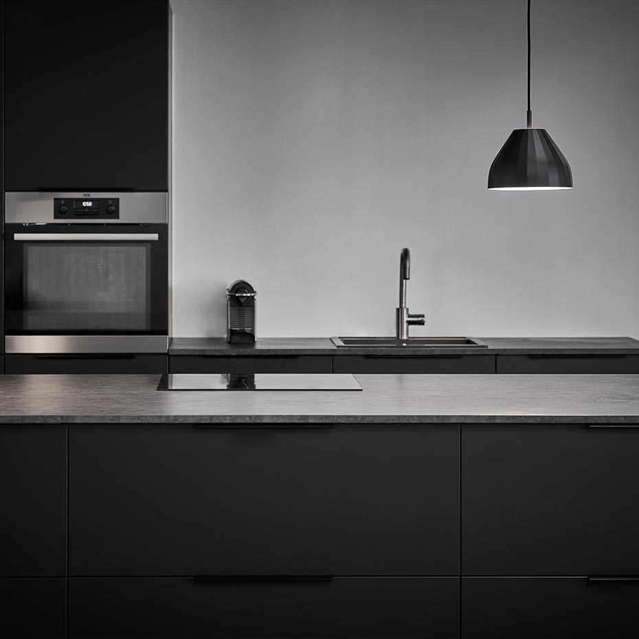 Facet Pendel Ø24cm Black