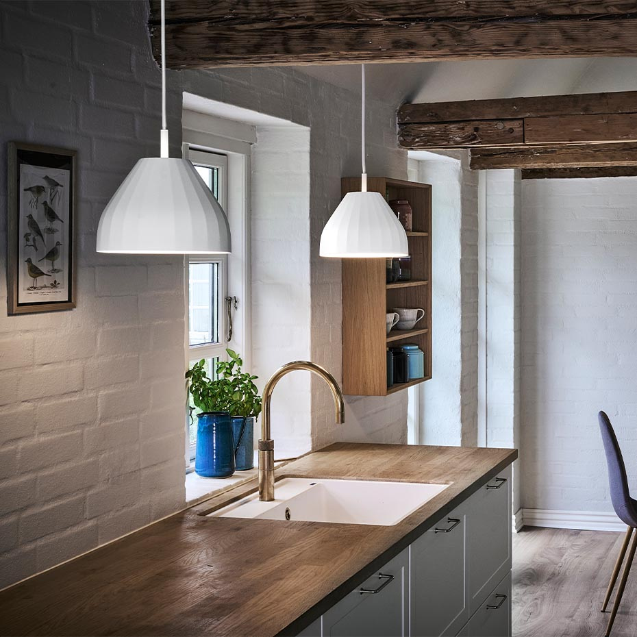 Facet Pendel Ø24cm White