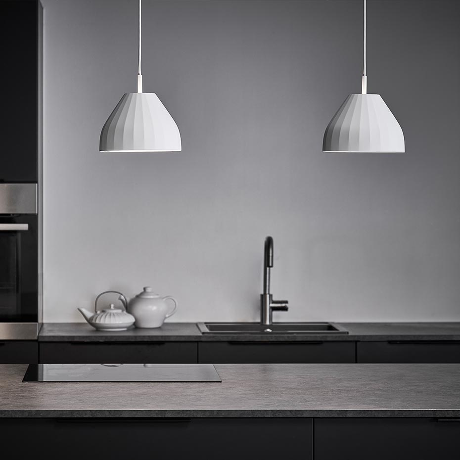 Facet Pendel Ø24cm White