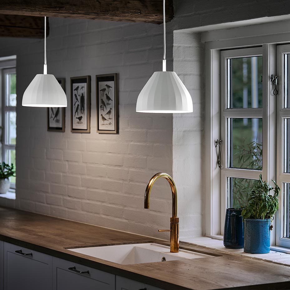 Facet Pendel Ø24cm White