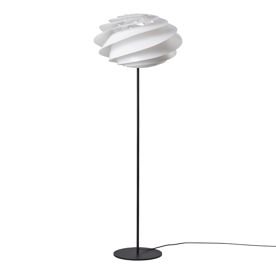 Swirl Golvlampa Black