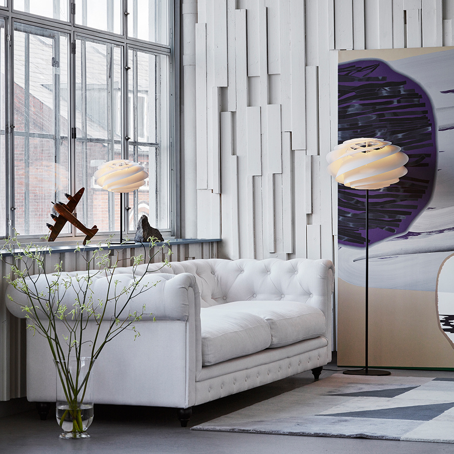 Swirl Golvlampa Black