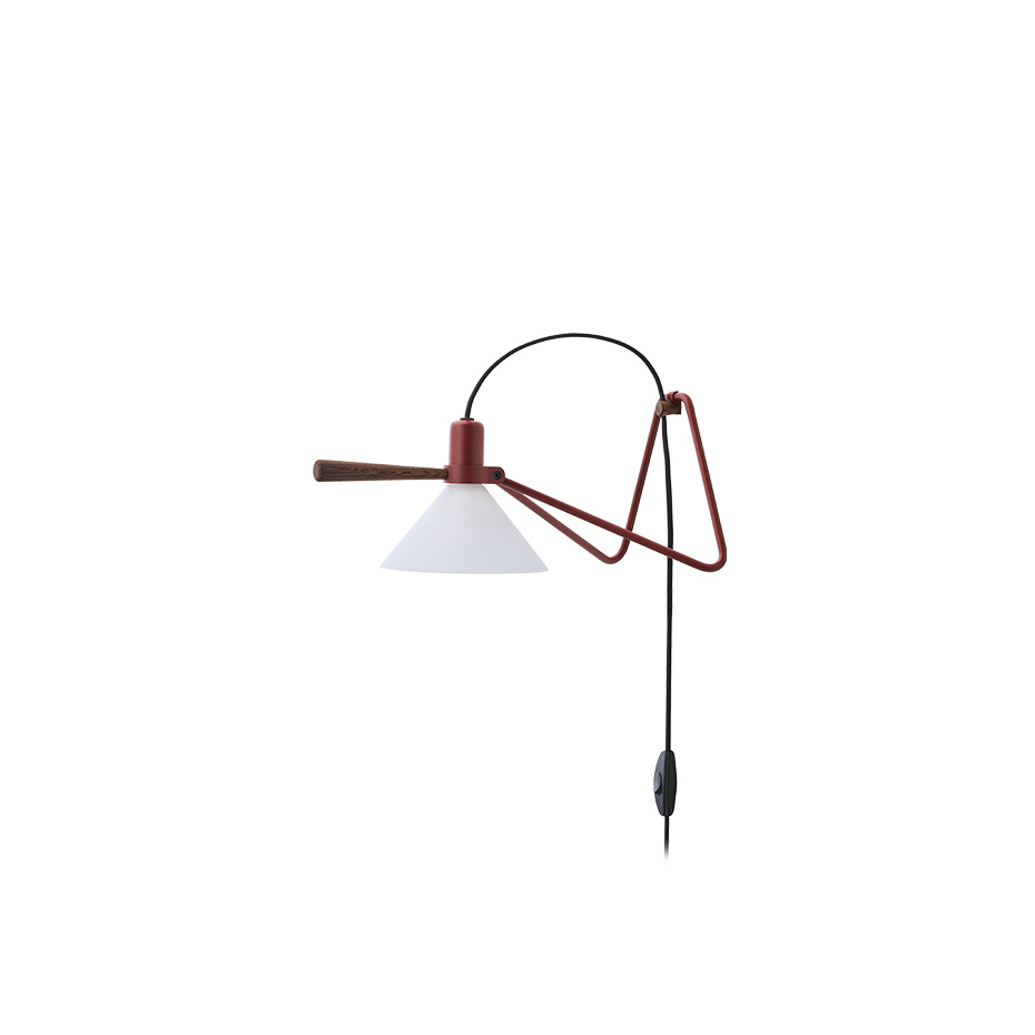 Spot 356 Bordslampa/Vägglampa Oxide Red