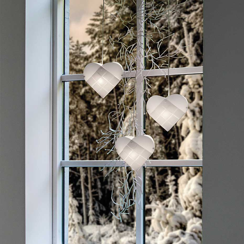 Heart Light Stjärna X-Small White