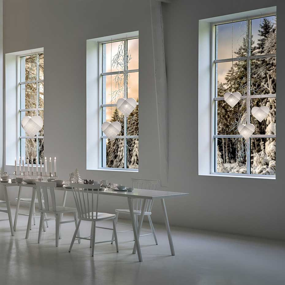 Heart Light Stjärna X-Small White